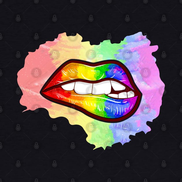 Colorful Mouth Rainbow Lips by SoCoolDesigns